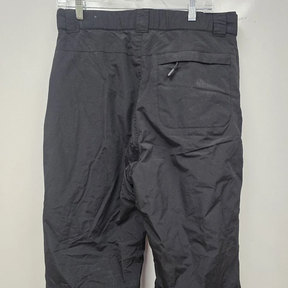 Polar Edge Insulated Ski Pants Men Medium Black Adjustable‎ Waist Zipper Pockets